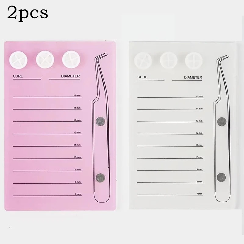 Eyelash Extension Menu - アクリル製まつげホルダー、つけまつげトレイ、ディスプレイボード、グルーパレットカップ、磁気吸着スケールプレート、まつげエクステ用品