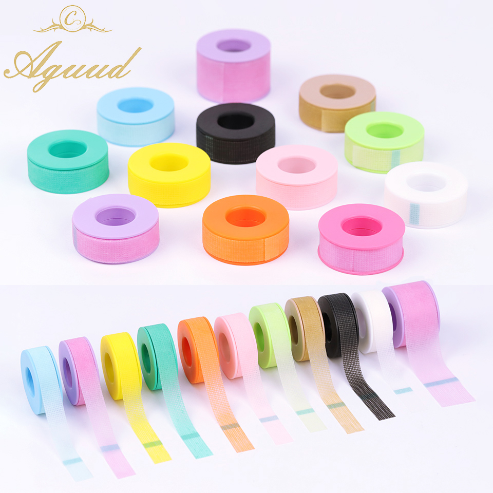 Eyelash Extension Eye Mask - シリコンジェルテープ,不織布,敏感肌の色,通気性,目の下,まつげエクステ,メイクアップツール,1個,5個