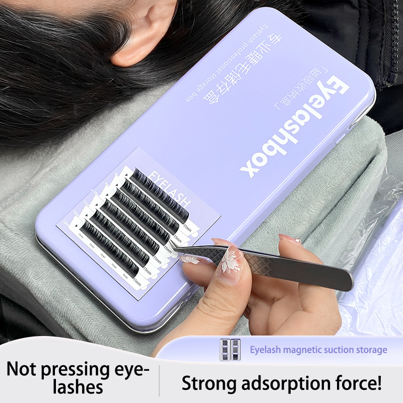 Eyelash Extension Menu - 単層まつげエクステンションディスプレイボックスパレット収納ボックス個別の中断された磁気シートまつげ保護ボックス