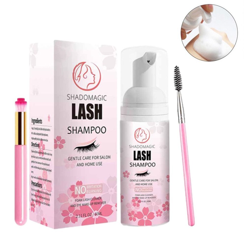 Eyelash Extension Is Safe - 優しく繊細なまつげ洗浄ムース 低刺激性安全まつげエクステクレンザー 60ml まぶた用泡状クレンザー