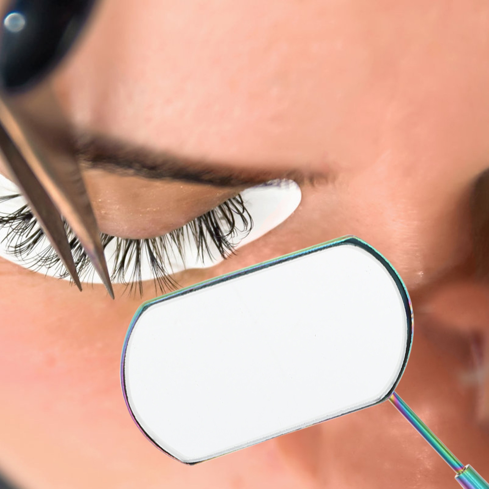 Eyelash Extension Is Safe - 1セット まつげエクステンションミラー まつげ美容ツール 簡単操作 完全な付属品 プロフェッショナルまつげ移植ツール