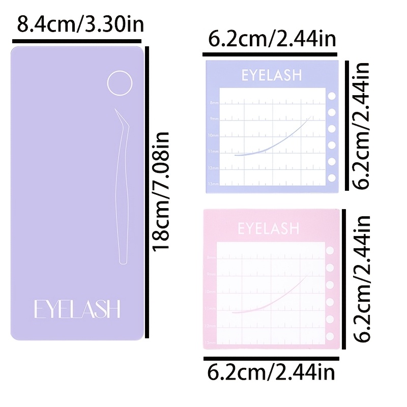 3個入りプロ用磁気まつげエクステキットパレットディスプレイボ - Eyelash Extension Menu のレビューと価格
