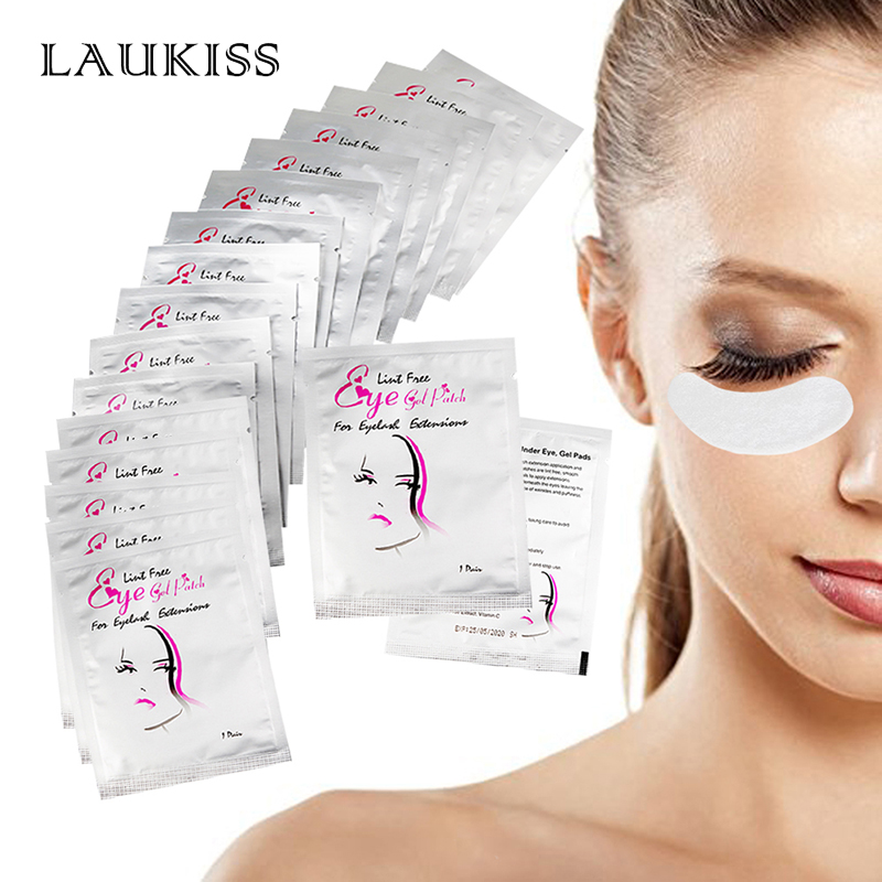 Laukiss 50/100/200 ペアまつげパッドゲルパ - Eyelash Extension Eye Mask のレビューと価格