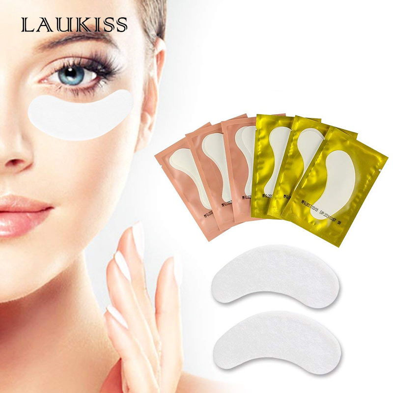 Laukiss 50/100/200 ペアまつげパッドゲルパ - Eyelash Extension Eye Mask のレビューと価格