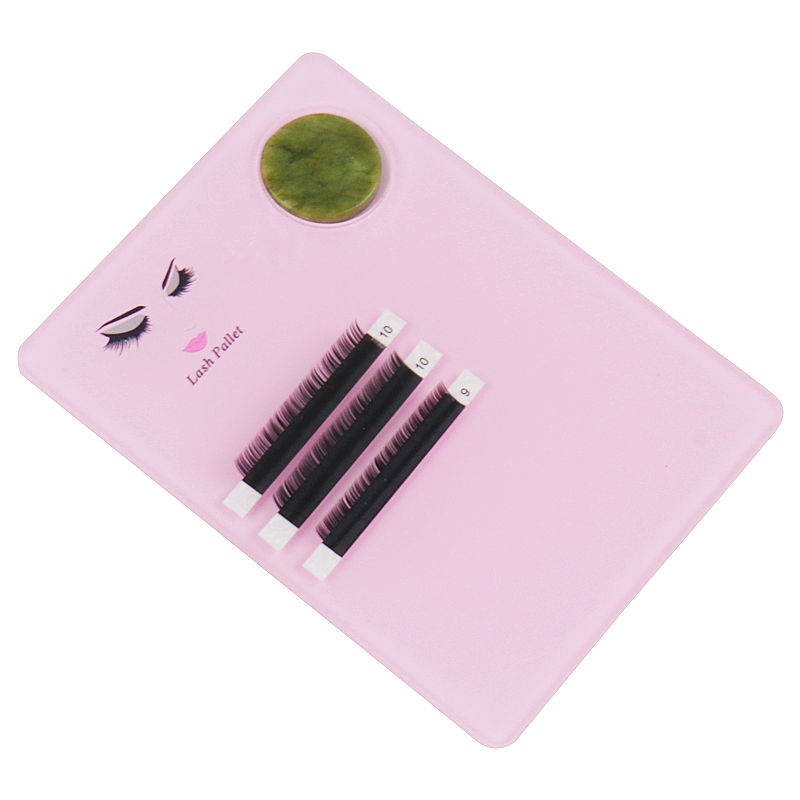 1 個アクリル翡翠石まつげエクステンションプレートトレイグラ - Eyelash Extension Menu のレビューと価格