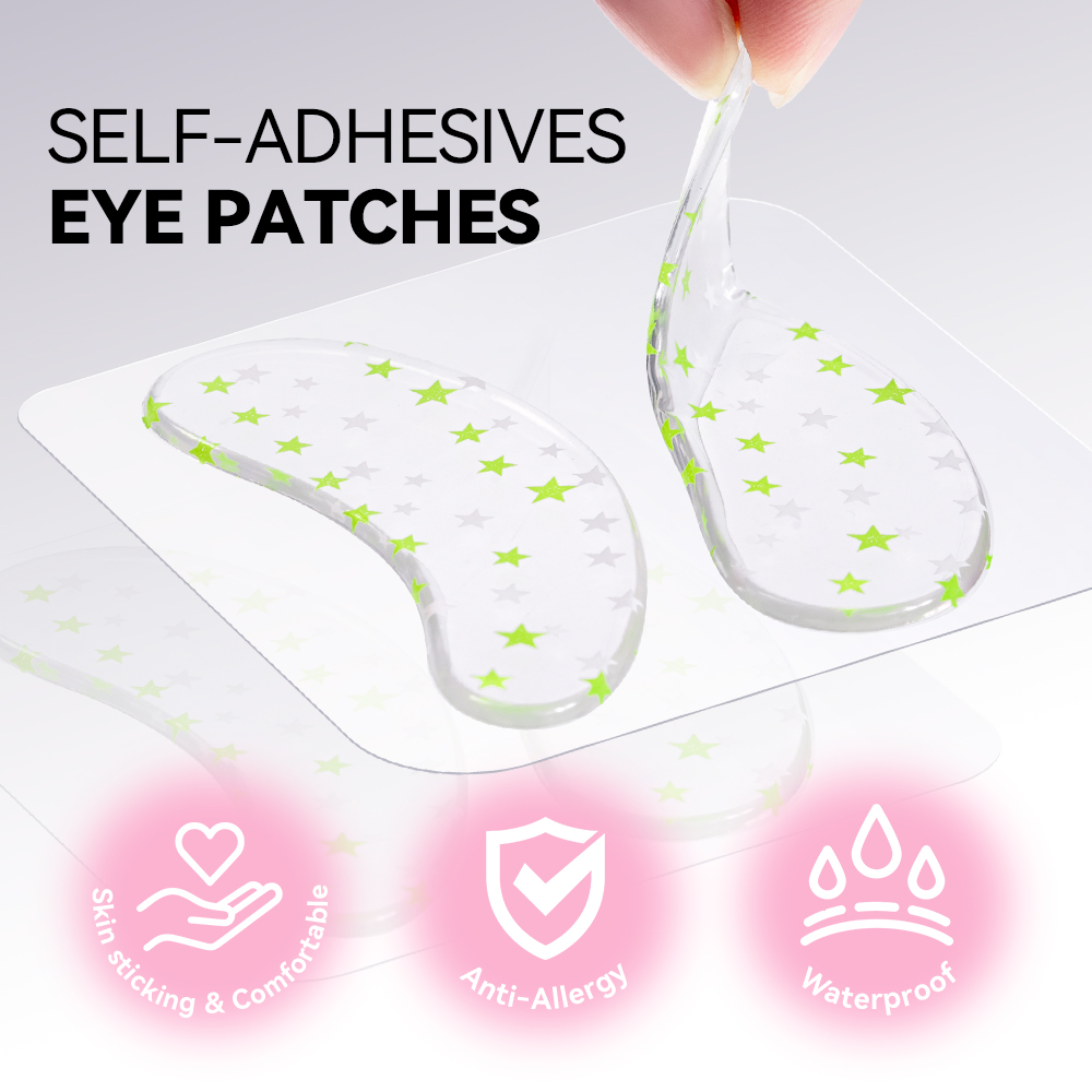 DAMMAN 1/5ペア シリコンアイパッチ まつげエクステ - Eyelash Extension Eye Mask のレビューと価格