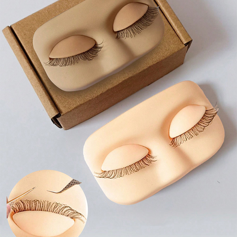 ミニラッシュフラットモデルヘッド練習まつげエクステンショント - Eyelash Extension Model のレビューと価格