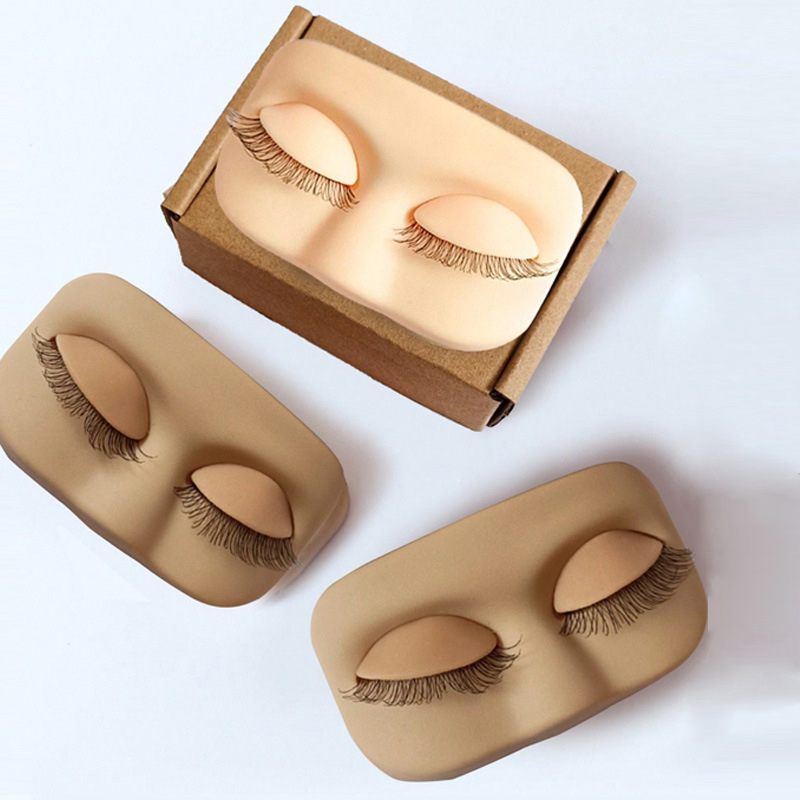 ミニラッシュフラットモデルヘッド練習まつげエクステンショント - Eyelash Extension Model のレビューと価格