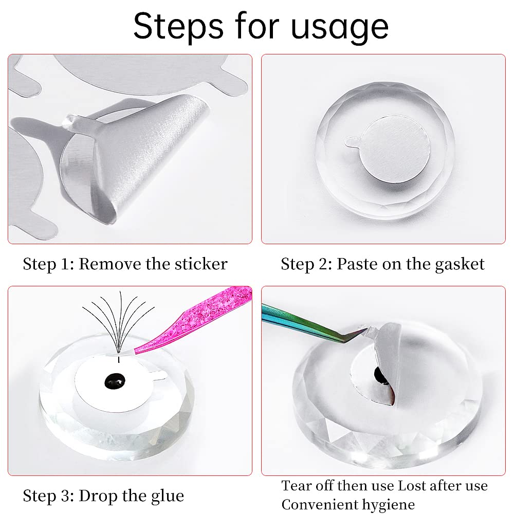 300枚入りフォイルステッカーパッド（10枚）まつげエクステ - Eyelash Extension Menu のレビューと価格