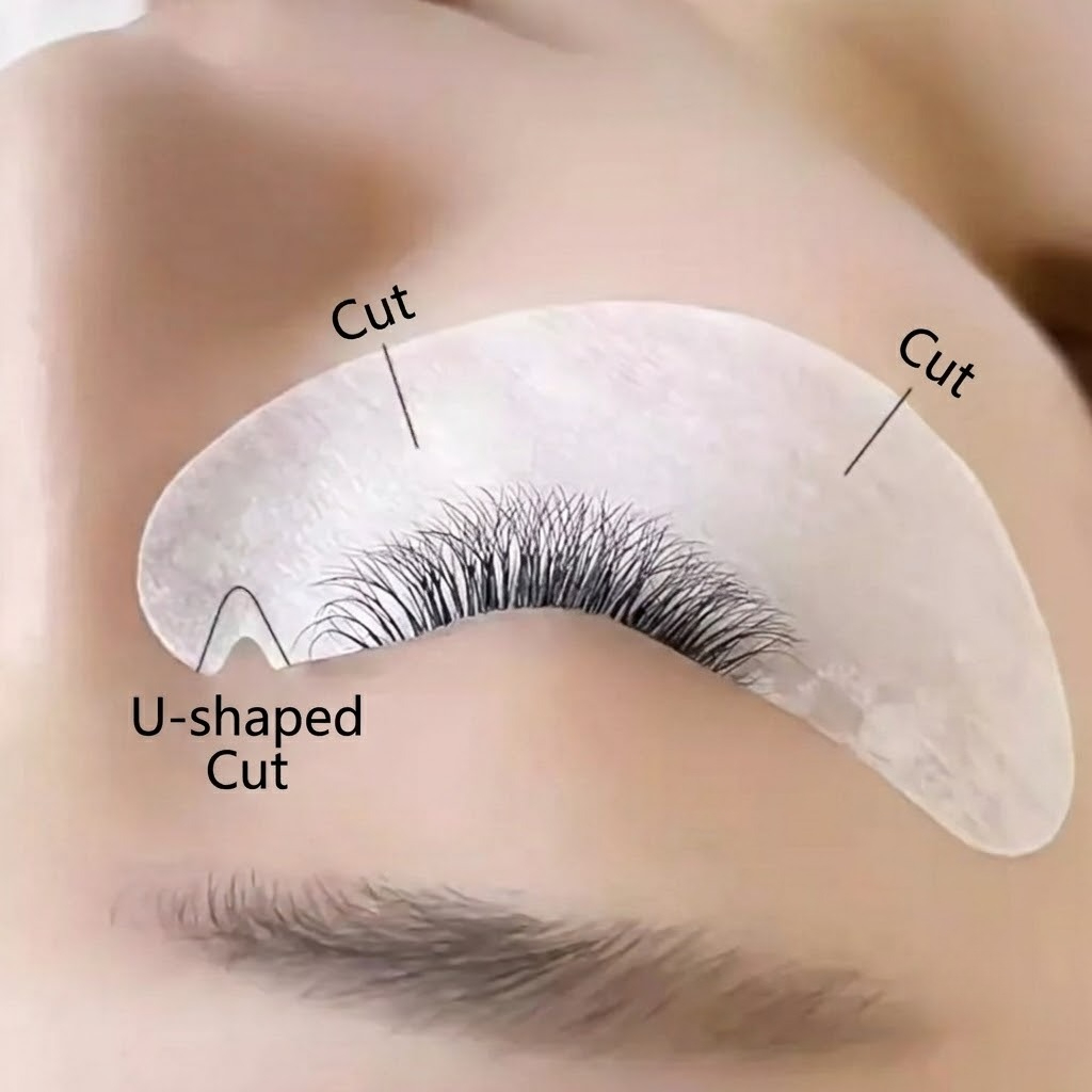 50 ペア U 字型アンダーアイパッチまつげエクステンション - Eyelash Extension Eye Mask のレビューと価格