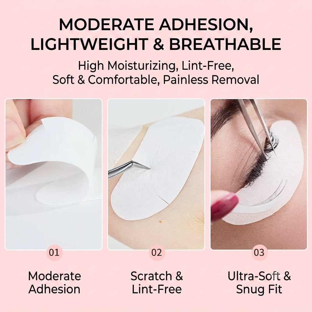 50 ペア U 字型アンダーアイパッチまつげエクステンション - Eyelash Extension Eye Mask のレビューと価格