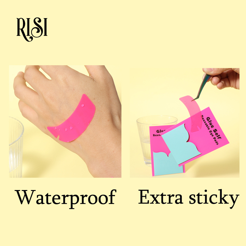 RISI 超粘着シリコーンアイパッド再利用可能なアイパッチま - Eyelash Extension Eye Mask のレビューと価格