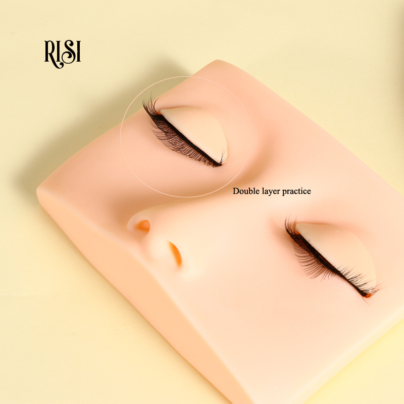 無料 2 層ラッシュマネキンシリコーン 3D ラッシュマネキ - Eyelash Extension Model のレビューと価格