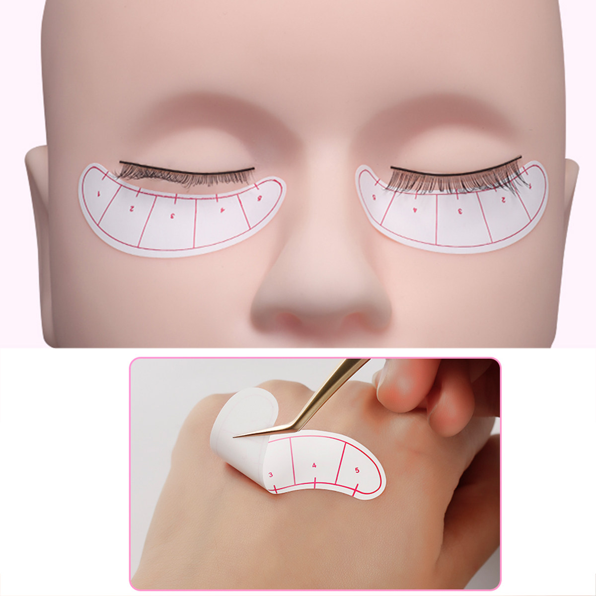 1パックまつげ分離ステッカー まつげエクステ練習用 ソフトフ - Eyelash Extension Is Safe のレビューと価格