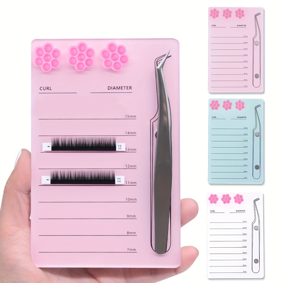 まつげエクステスケールホルダー磁気アクリルラッシュボード接着 - Eyelash Extension Menu のレビューと価格