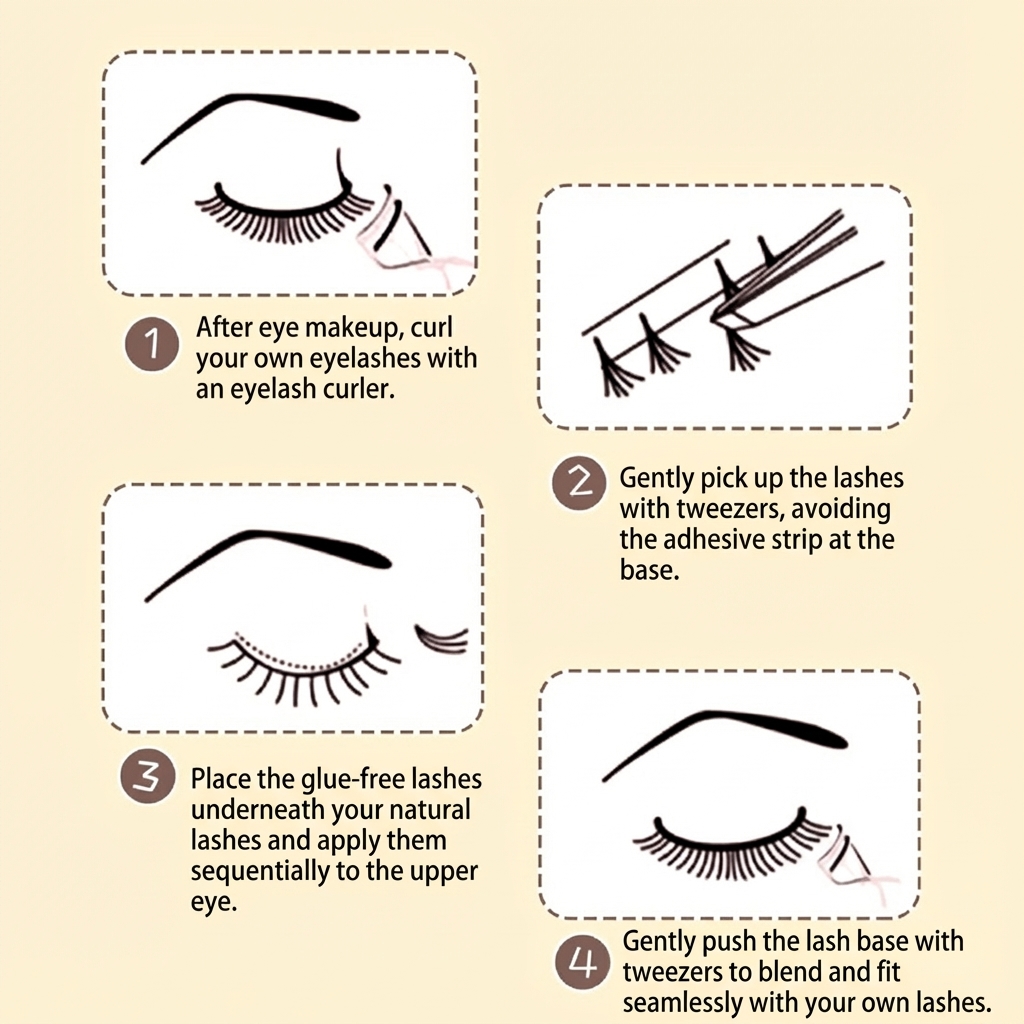 韓国風まつげエクステ ノングルー 個別つけまつげ クラスタ  - Eyelash Extension Korean Style のレビューと価格