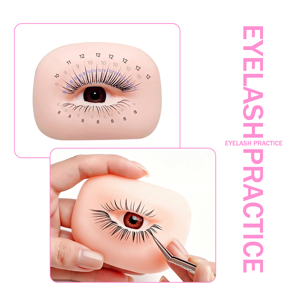 まつげエクステ練習用マネキンツール 上下まつげ付き 高度にリ - Eyelash Extension Model のレビューと価格