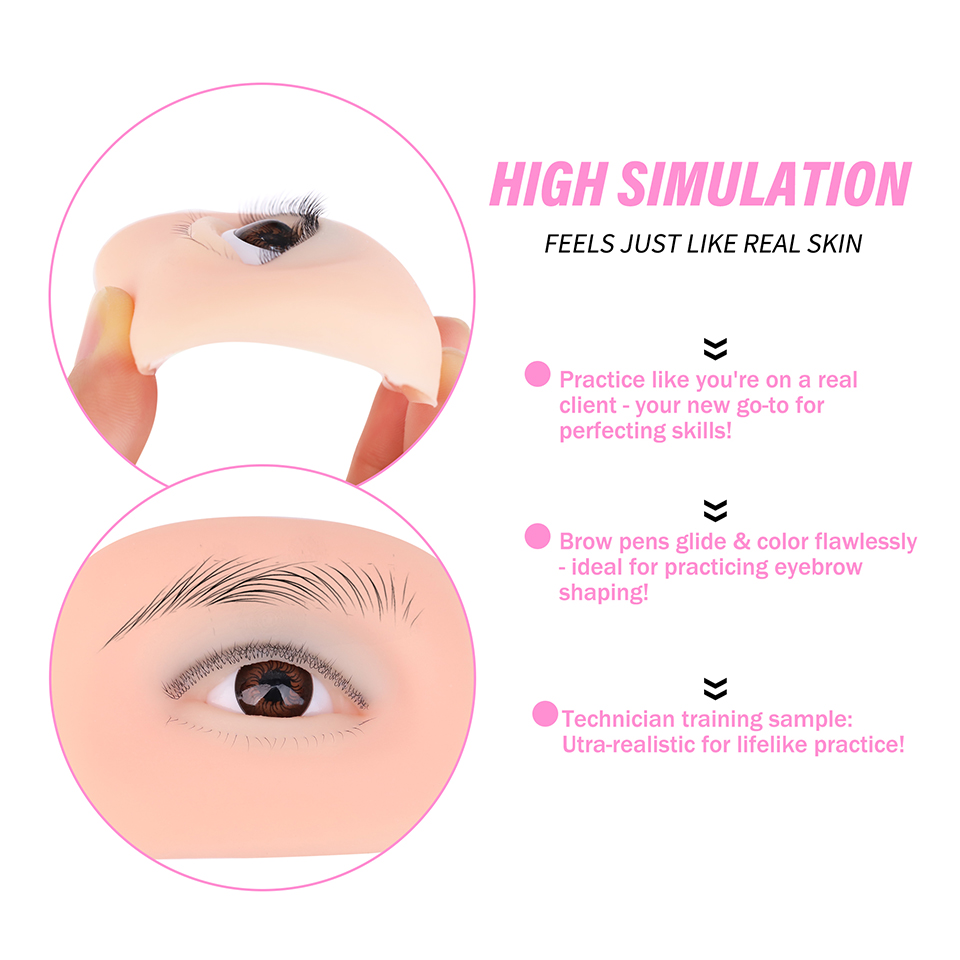 まつげエクステ練習用マネキンツール 上下まつげ付き 高度にリ - Eyelash Extension Model のレビューと価格
