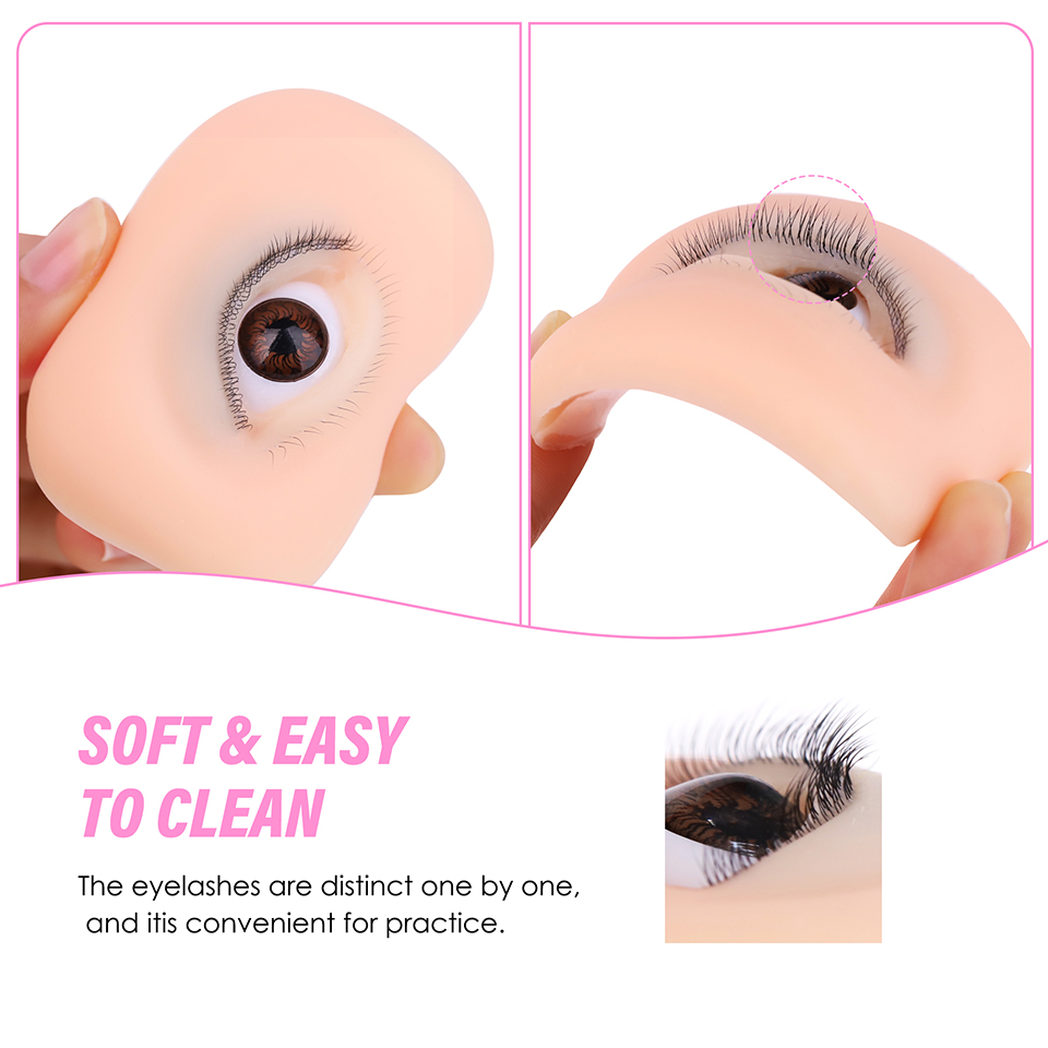 まつげエクステ練習用マネキンツール 上下まつげ付き 高度にリ - Eyelash Extension Model のレビューと価格