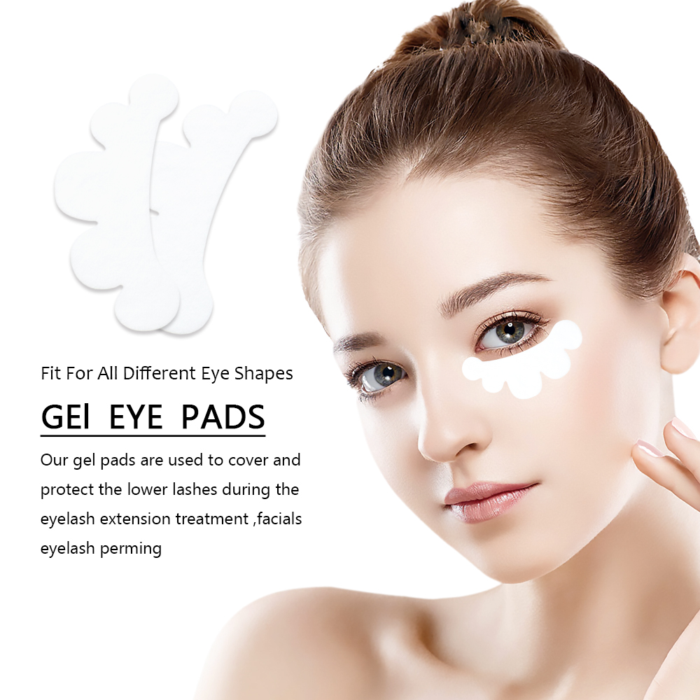 100ペア グラフト用アイパッド まつげエクステ クラウド型 - Eyelash Extension Eye Mask のレビューと価格