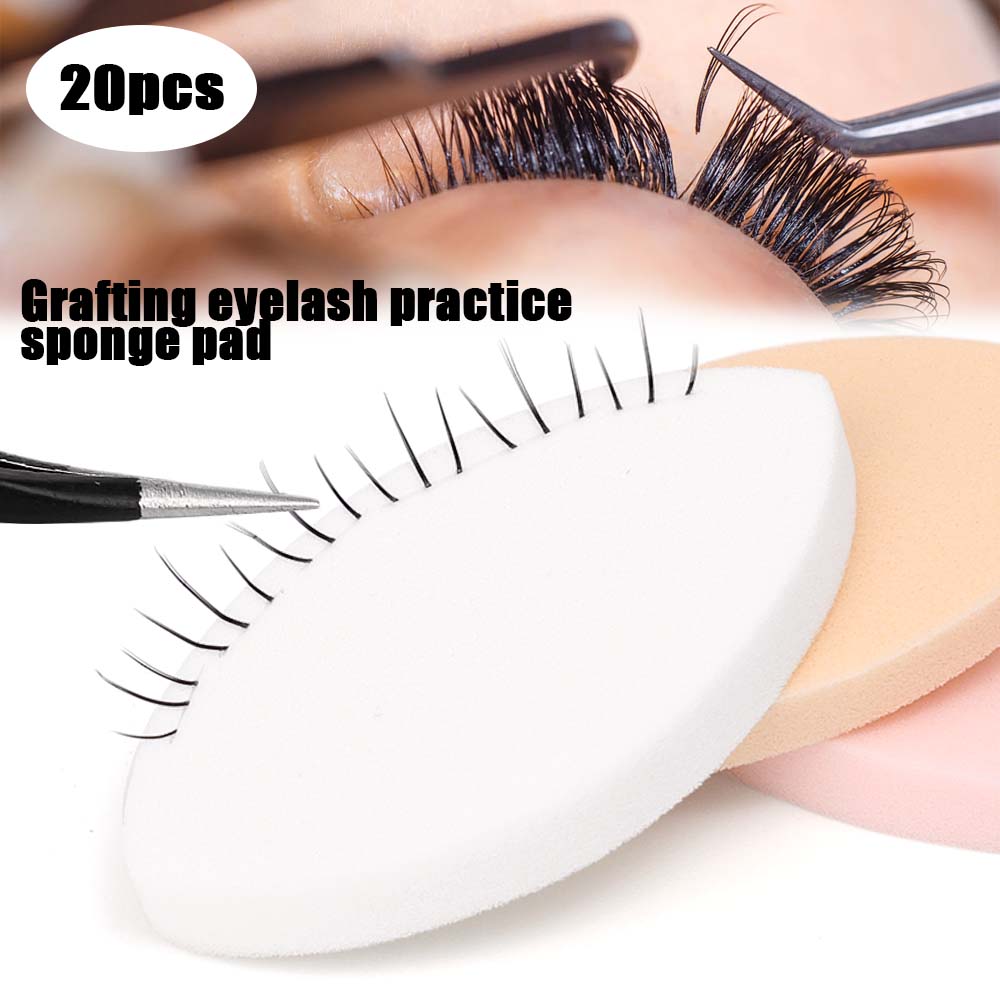 60 個ソフトスポンジつけまつげパッド初心者ラッシュマップチ - Eyelash Extension Menu のレビューと価格