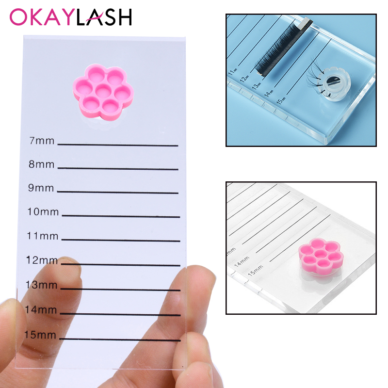 クリアクリスタルまつげエクステンションスケールボードマークパ - Eyelash Extension Menu のレビューと価格
