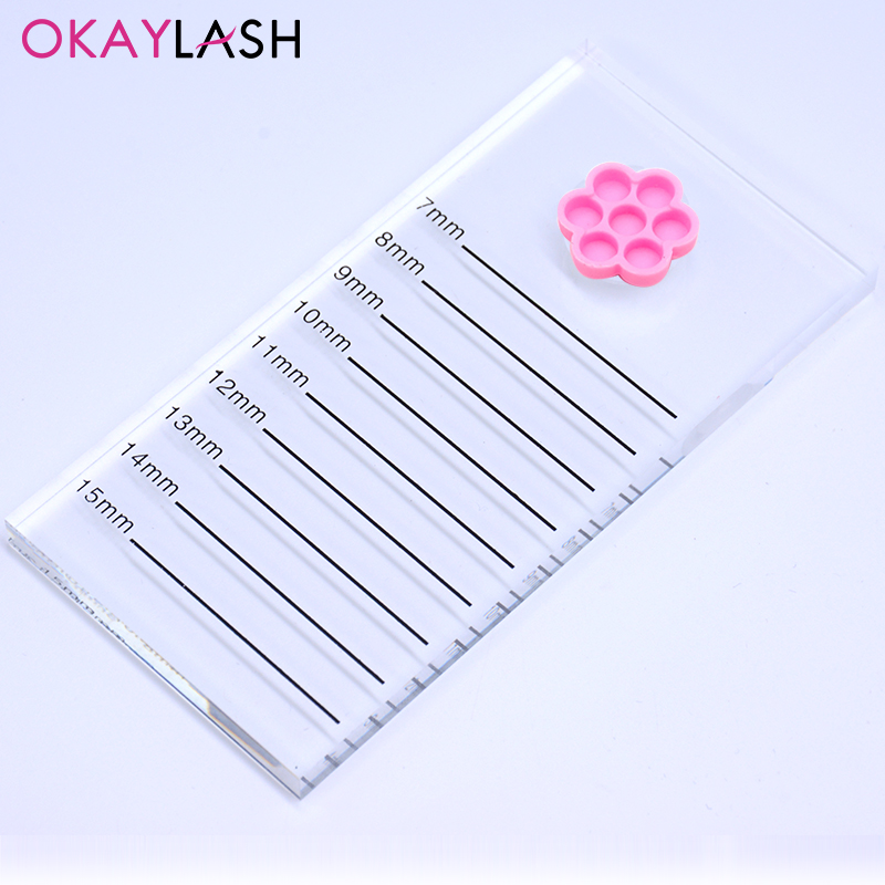 クリアクリスタルまつげエクステンションスケールボードマークパ - Eyelash Extension Menu のレビューと価格
