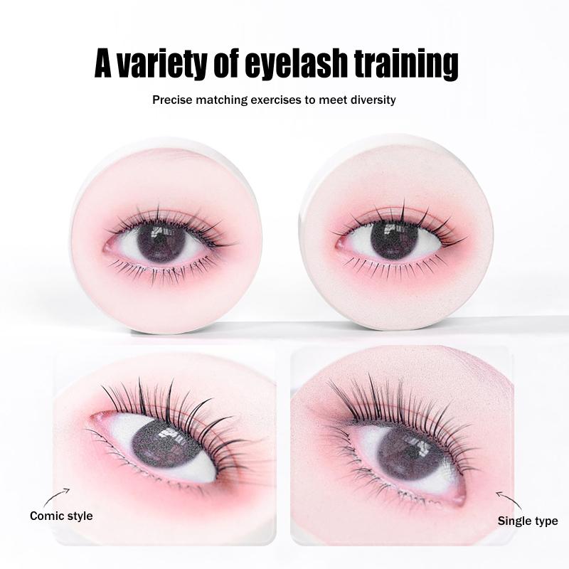 1/3/5 個まつげエクステトレーニング用つけまつげディスプ - Eyelash Extension Model のレビューと価格