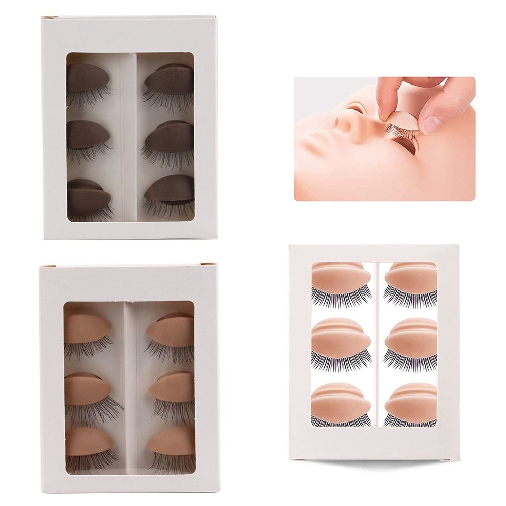 初心者向け多機能トレーニングラッシュトレーニングヘッドまつげ - Eyelash Extension Model のレビューと価格