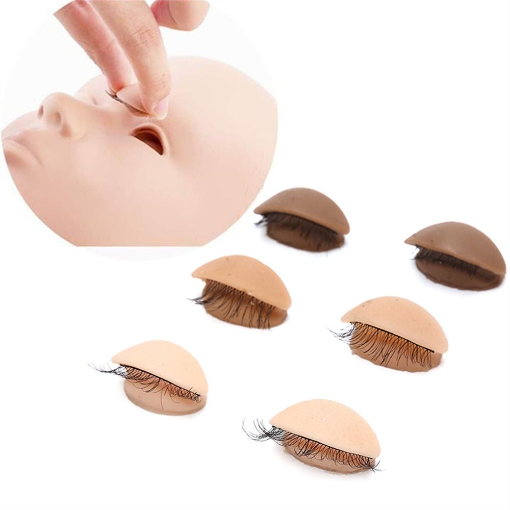 初心者向け多機能トレーニングラッシュトレーニングヘッドまつげ - Eyelash Extension Model のレビューと価格