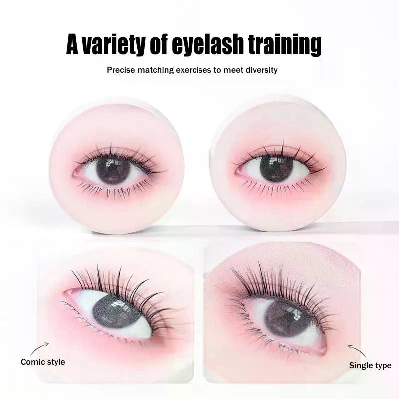 1/3/5 個まつげエクステトレーニング用つけまつげディスプ - Eyelash Extension Model のレビューと価格